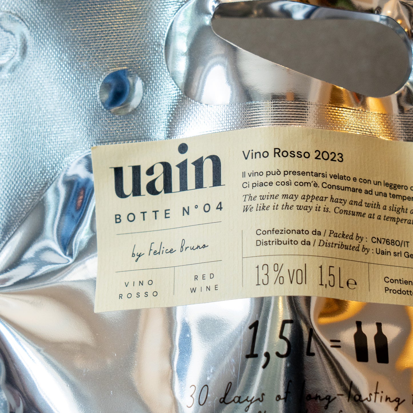 【赤ワイン】2023 NO.4 ロッソ バルベーラ 1500ml ウアイン