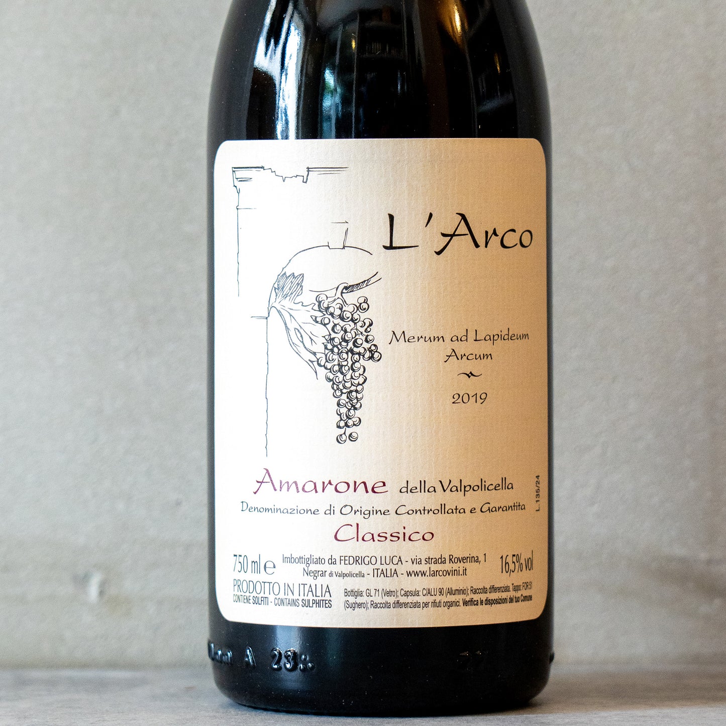 2019 アマローネ デッラ ヴァルポリチェッラ クラッシコ ラルコ