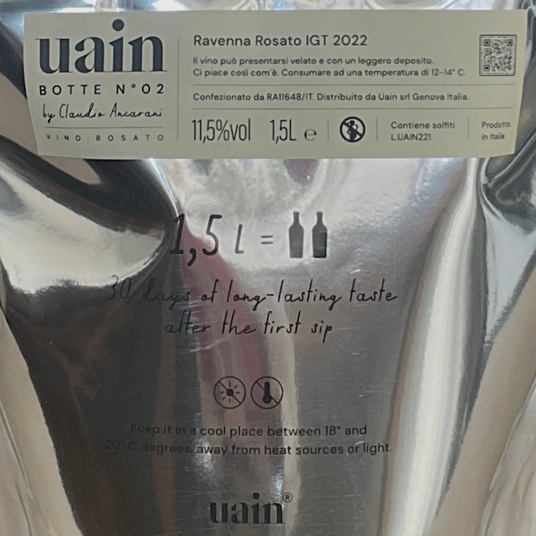 【ロゼワイン】2022 NO.2 ラヴェンナ ロザート 1500ml ウアイン