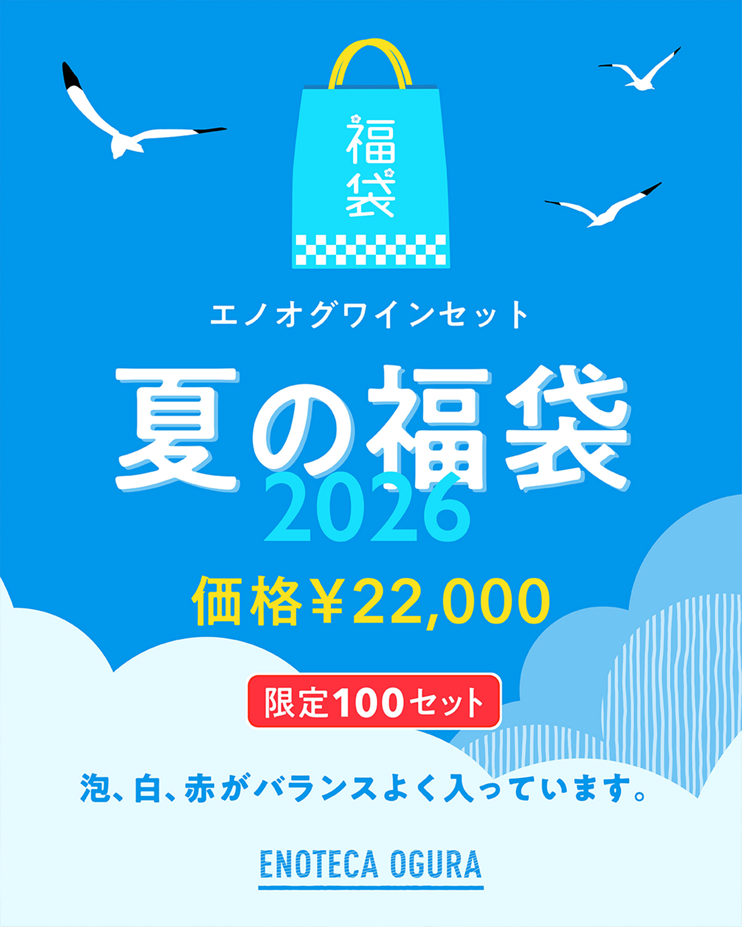 【2026・夏】完全おかませエノオグワイン福袋 【ランダム6種6本】