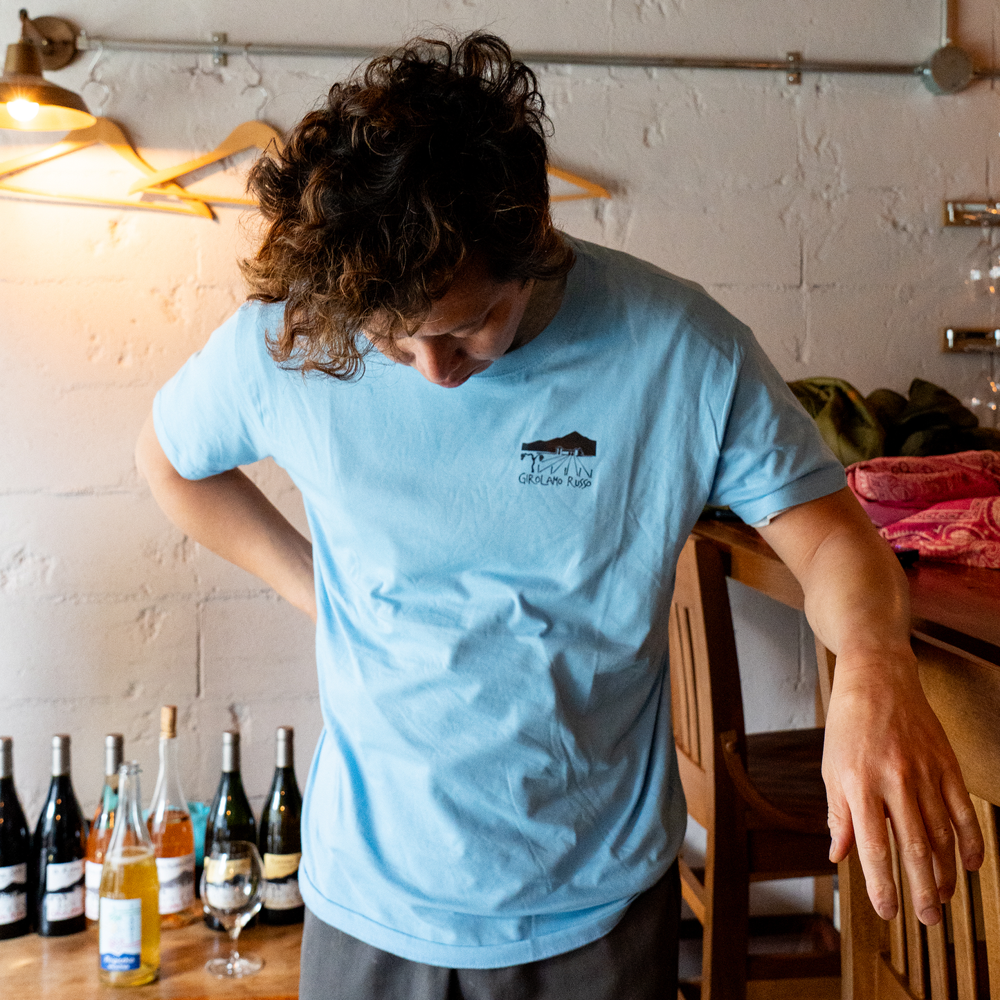 【数量限定】ジローラモルッソTシャツ（Mサイズ・スカイブルー）