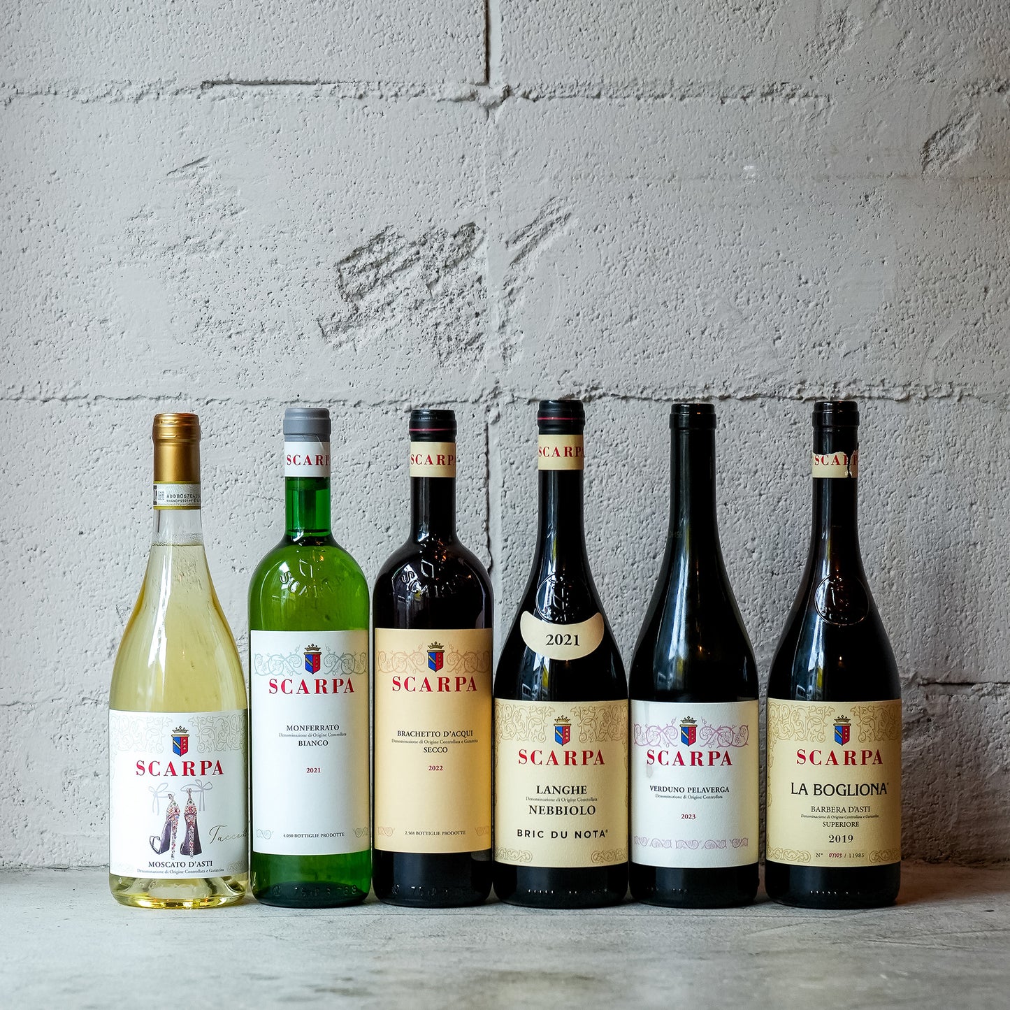 イタリアに行って現地で飲んで感動した造り手のワインセット その2 「スカルパ」【泡・白・赤・赤・赤・赤・赤6種6本】