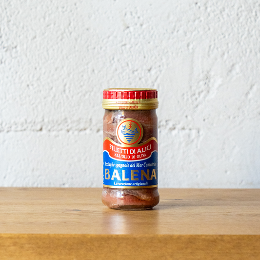 カンタブリア産アンチョビ・フィレ・オリーブオイル漬 103g バレーナ