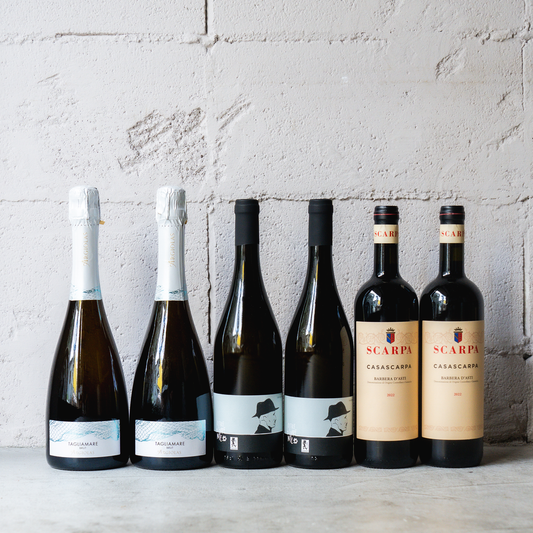【世界に誇るワインの名醸地】イタリア・ピエモンテ州をカジュアルに楽しむワインセット【泡白赤3種6本】