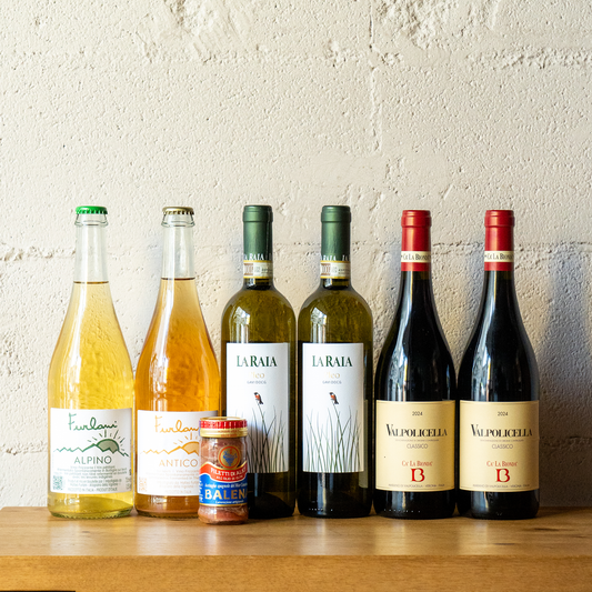 【特別価格】プロのシェフから絶大な人気を誇るバレーナのアンチョビを楽しむワインセット【泡泡白赤4種6本+アンチョビ】