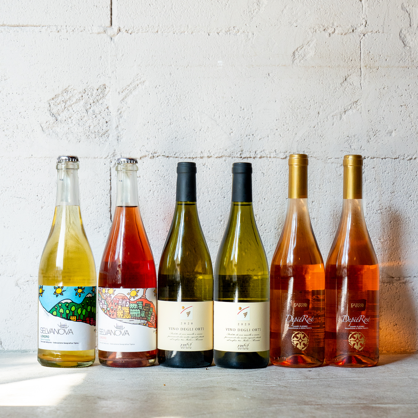 【熟成した白ワインを飲んでほしい！】2020年「ヴィーノ・デイ・オルティ」を味わうワインセット【泡白ロゼ4種6本】