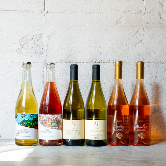 【熟成した白ワインを飲んでほしい！】2020年「ヴィーノ・デイ・オルティ」を味わうワインセット【泡白ロゼ4種6本】